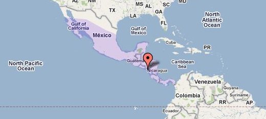 Estimated J. diaphona distribution