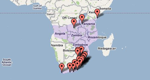 Estimated L. amictus distribution