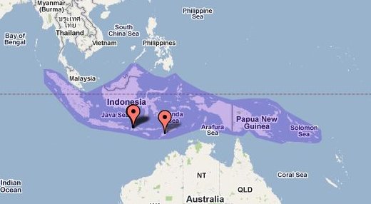 Estimated L. fuscus distribution