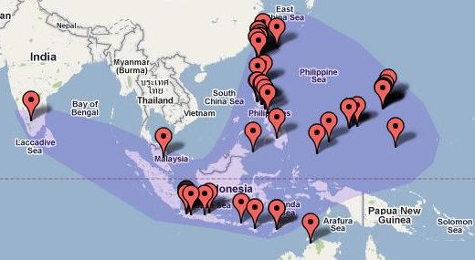 Estimated L. vicinus distribution